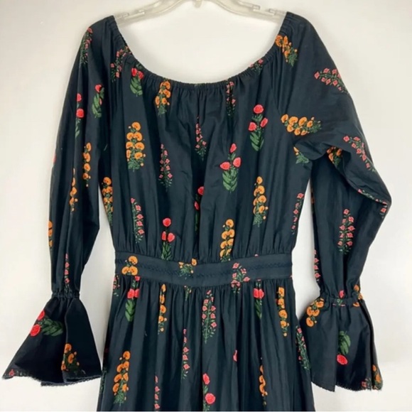 Agua by Agua Bendita Almendra Dahlia Floral Off Shoulder Dress - Picture 3 of 7